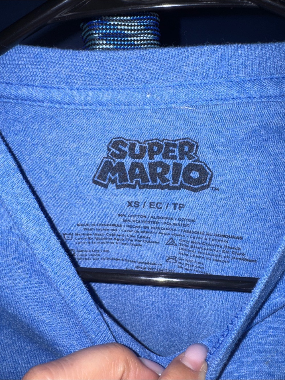 Super Mario - Blue Graphic Tee Boys Size XS - Picture 4 of 14